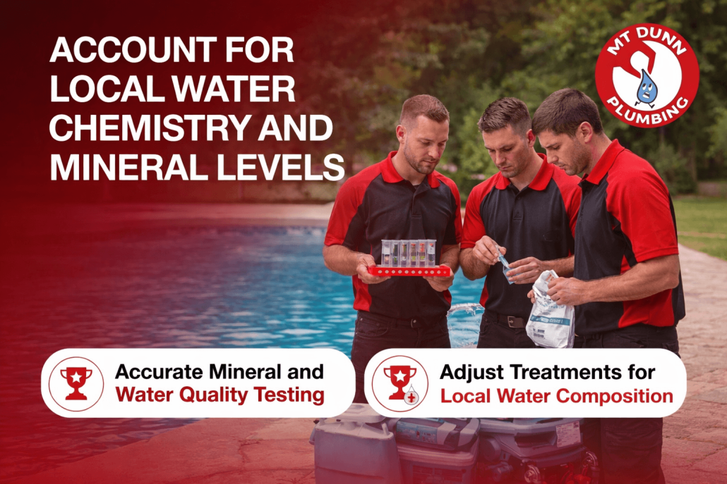 Account for Local Water Chemistry and Mineral Levels