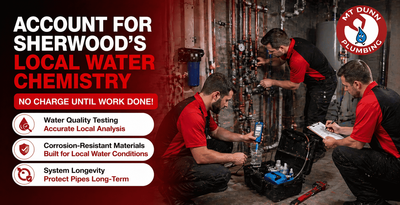 Account for Sherwood's Local Water Chemistry