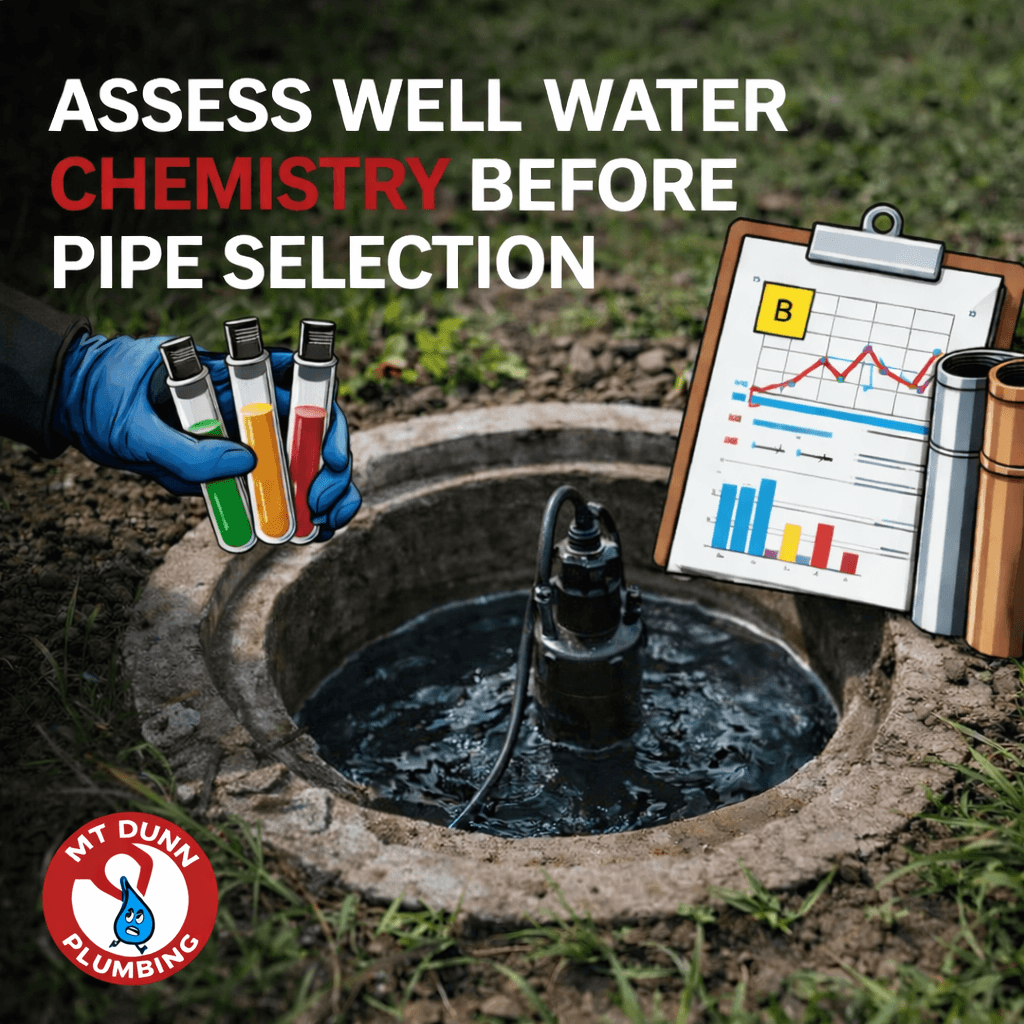 Assess Well Water Chemistry Before Pipe Selection for Better Results
