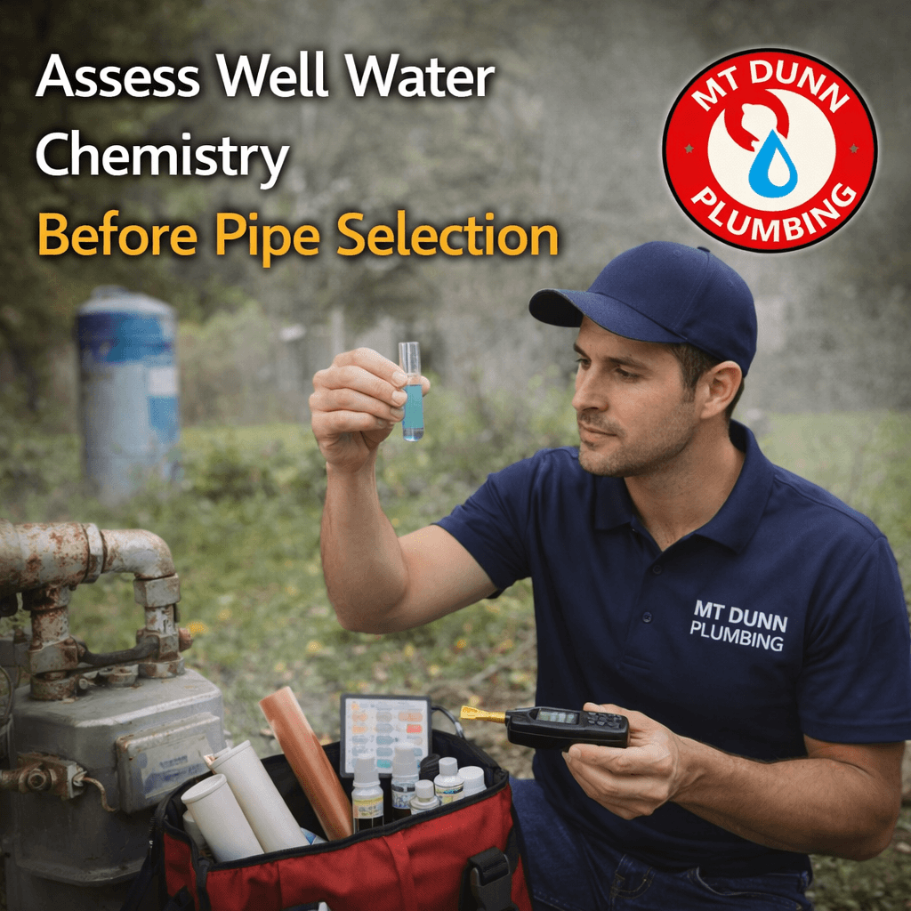 Assess Well Water Chemistry Before Pipe Selection