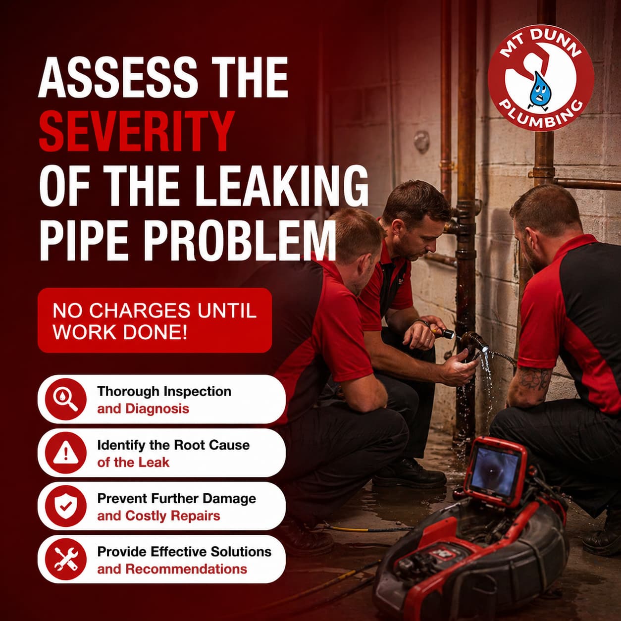 Assess the Severity of the Leaking Pipe Problem