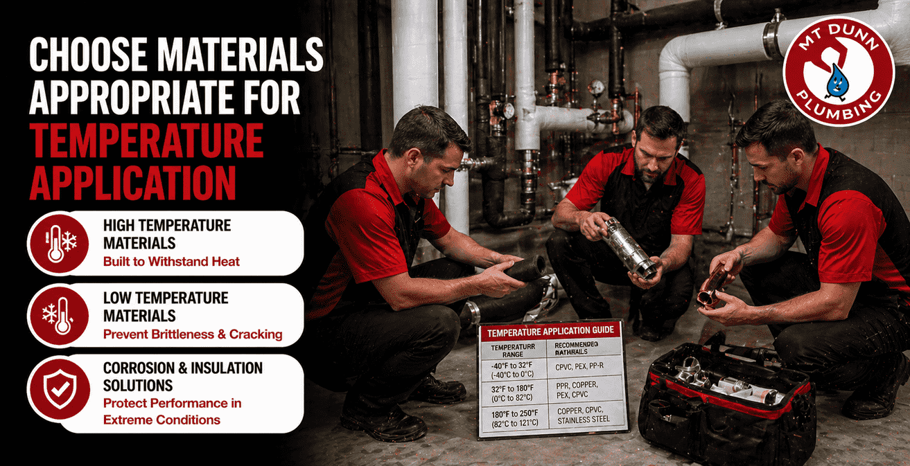 Choose Materials Appropriate for Temperature Application