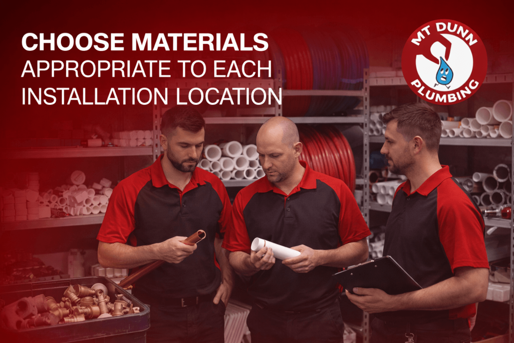 Choose Materials Appropriate to Each Installation Location