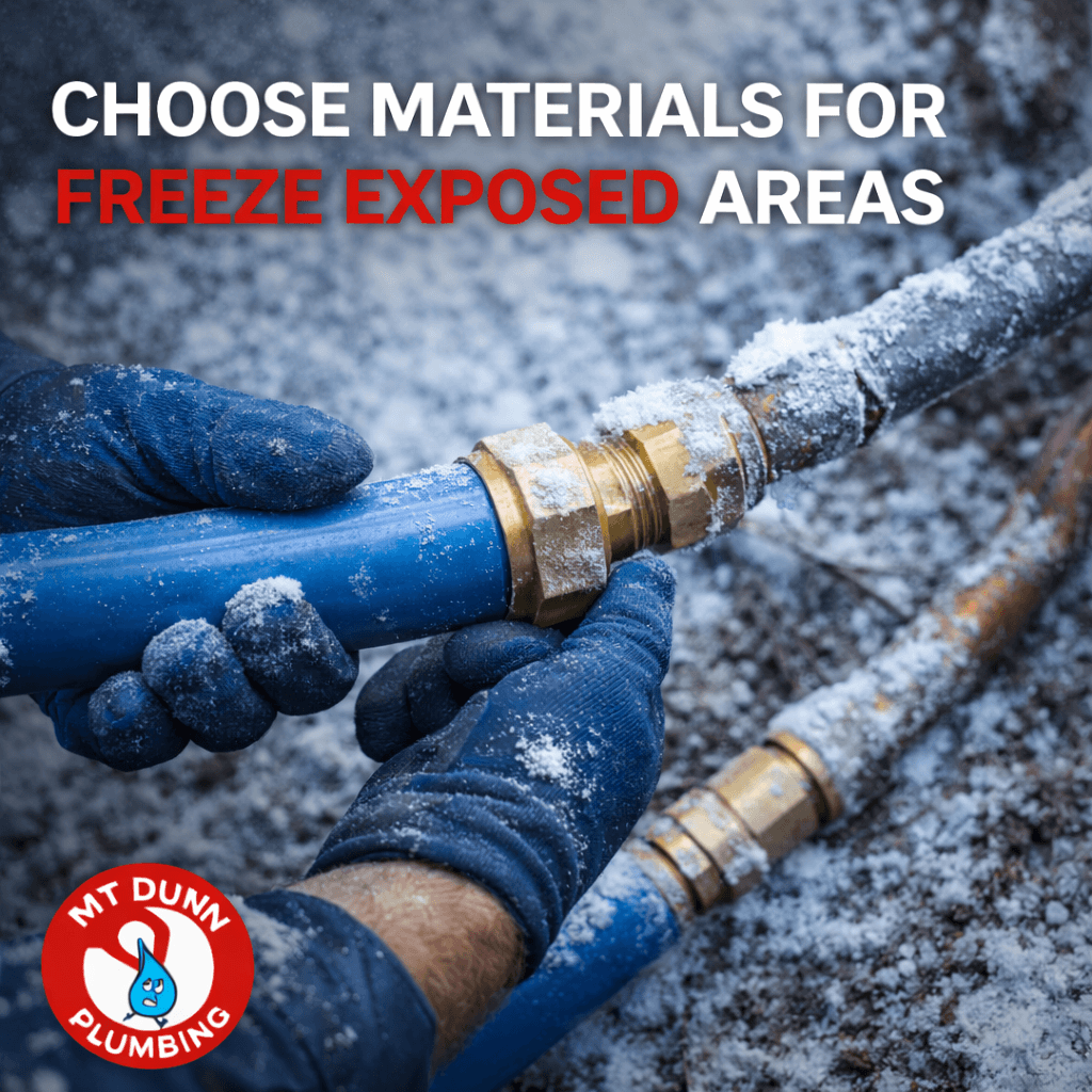 Choose Materials for Freeze Exposed Areas for Longevity