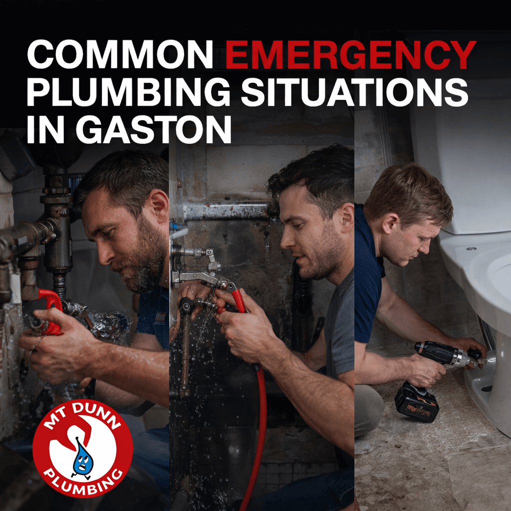 Common Emergency Plumbing Situations in Gaston