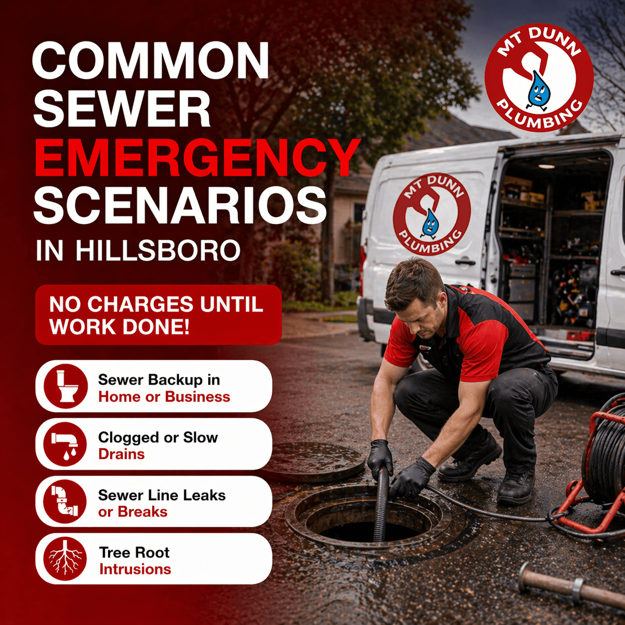 Common Sewer Emergency Scenarios in Hillsboro