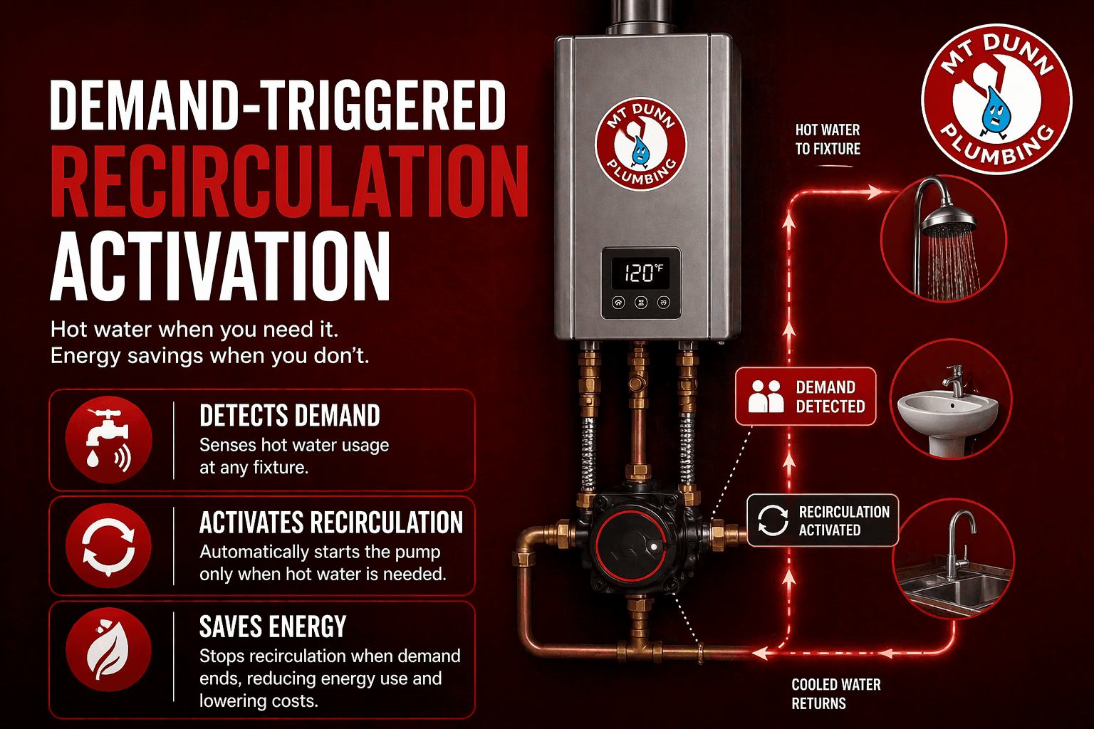 Demand-Triggered Recirculation Activation