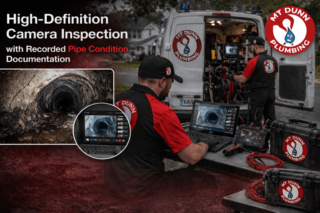 High-Definition Camera Inspection with Recorded Pipe Condition Documentation