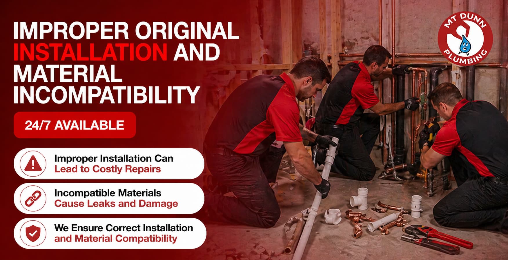 Improper Original Installation and Material Incompatibility