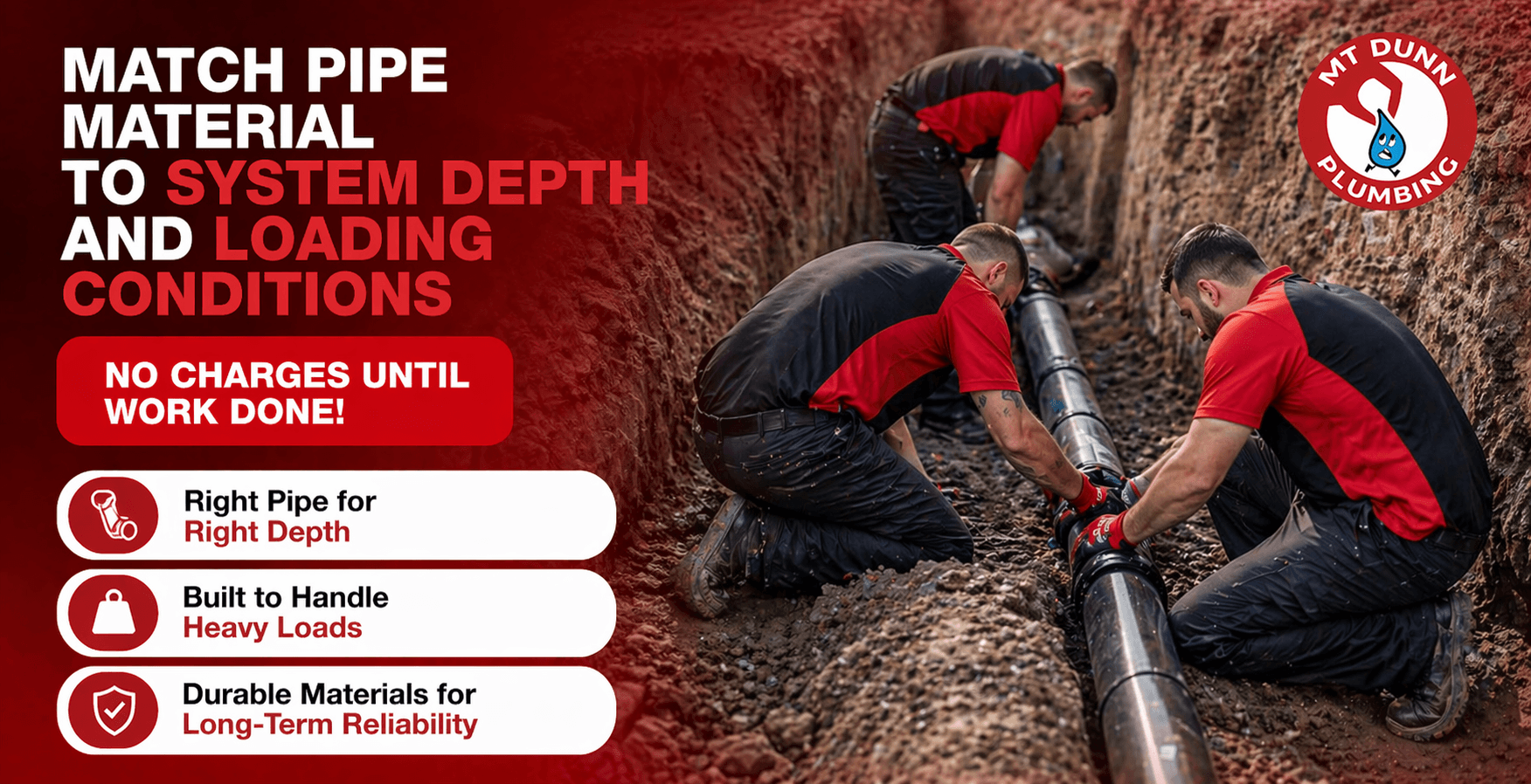 Match Pipe Material to System Depth and Loading Conditions