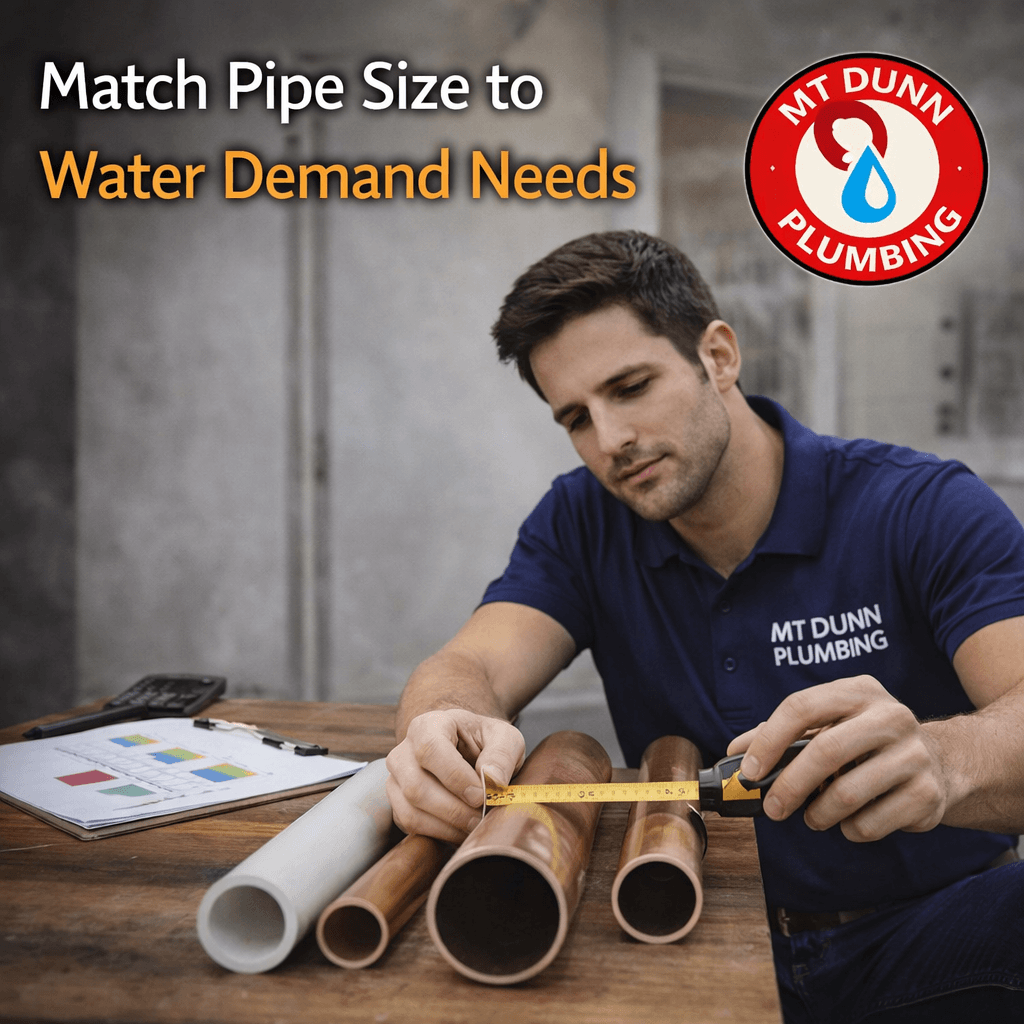 Match Pipe Size to Water Demand Needs