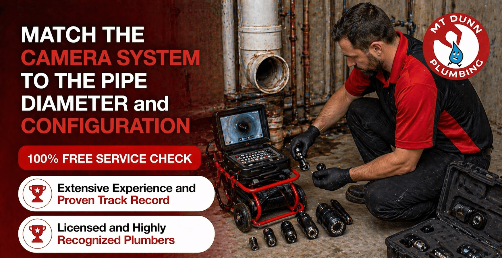 Match the Camera System to the Pipe Diameter and Configuration