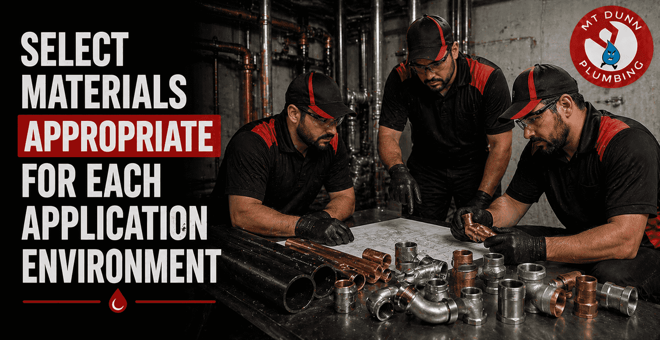 Select Materials Appropriate for Each Application Environment
