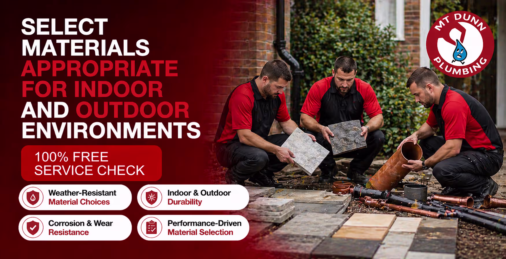 Select Materials Appropriate for Indoor and Outdoor Environments