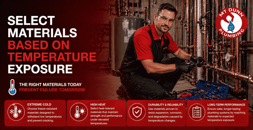 Select Materials Based on Temperature Exposure