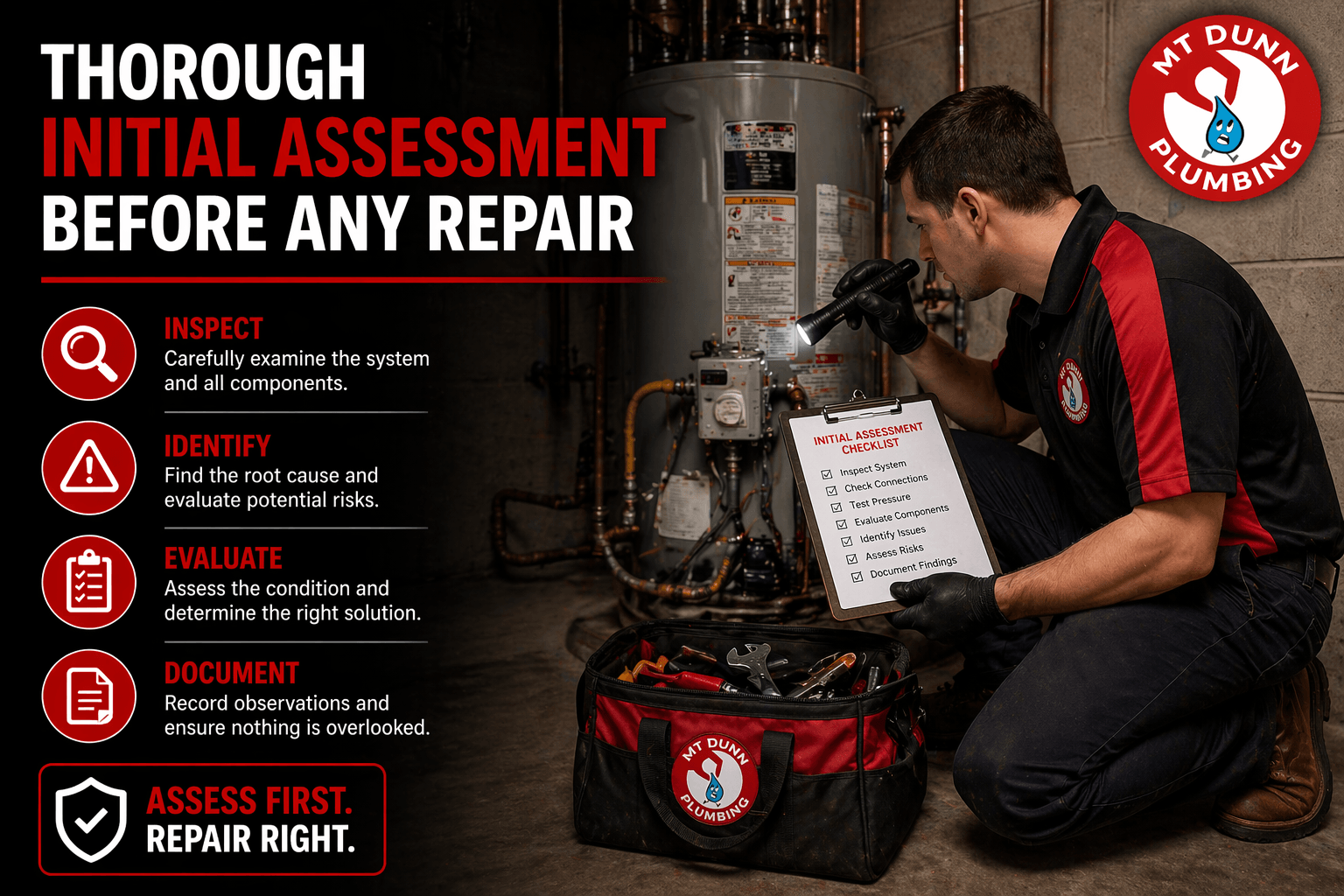 Thorough Initial Assessment Before Any Repair