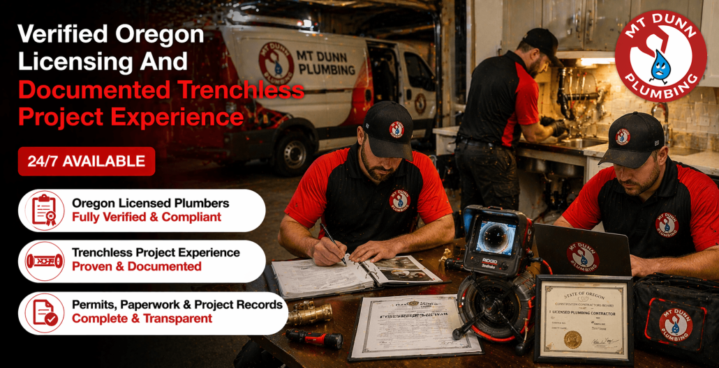 Verified Oregon Licensing And Documented Trenchless Project Experience