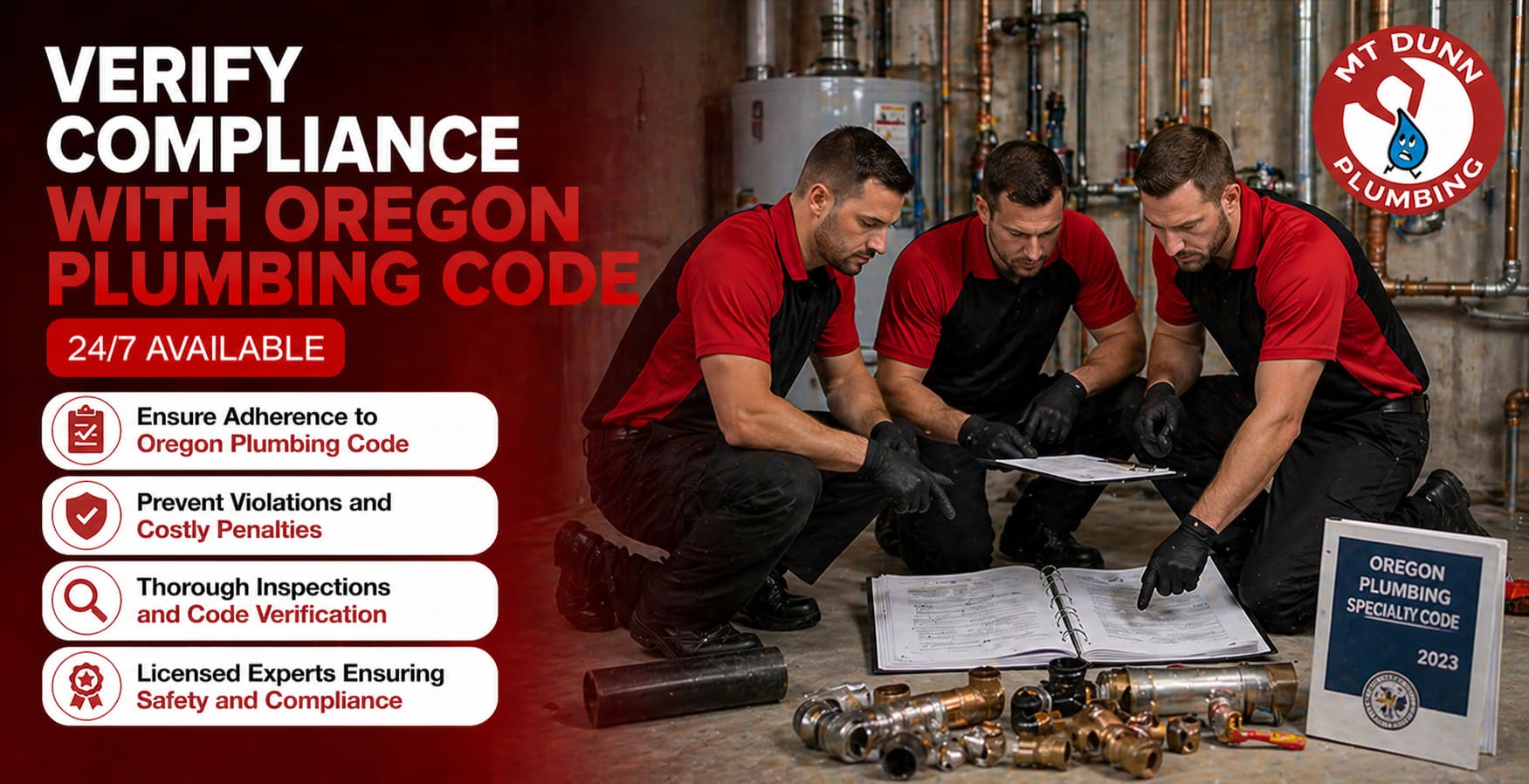 Verify Compliance with Oregon Plumbing Code