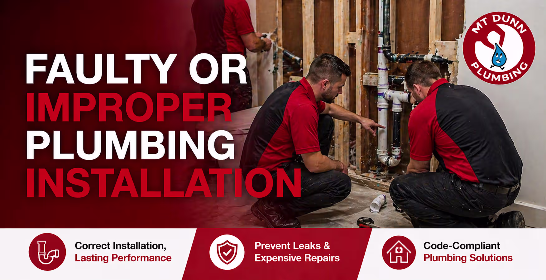 Faulty or improper plumbing installation