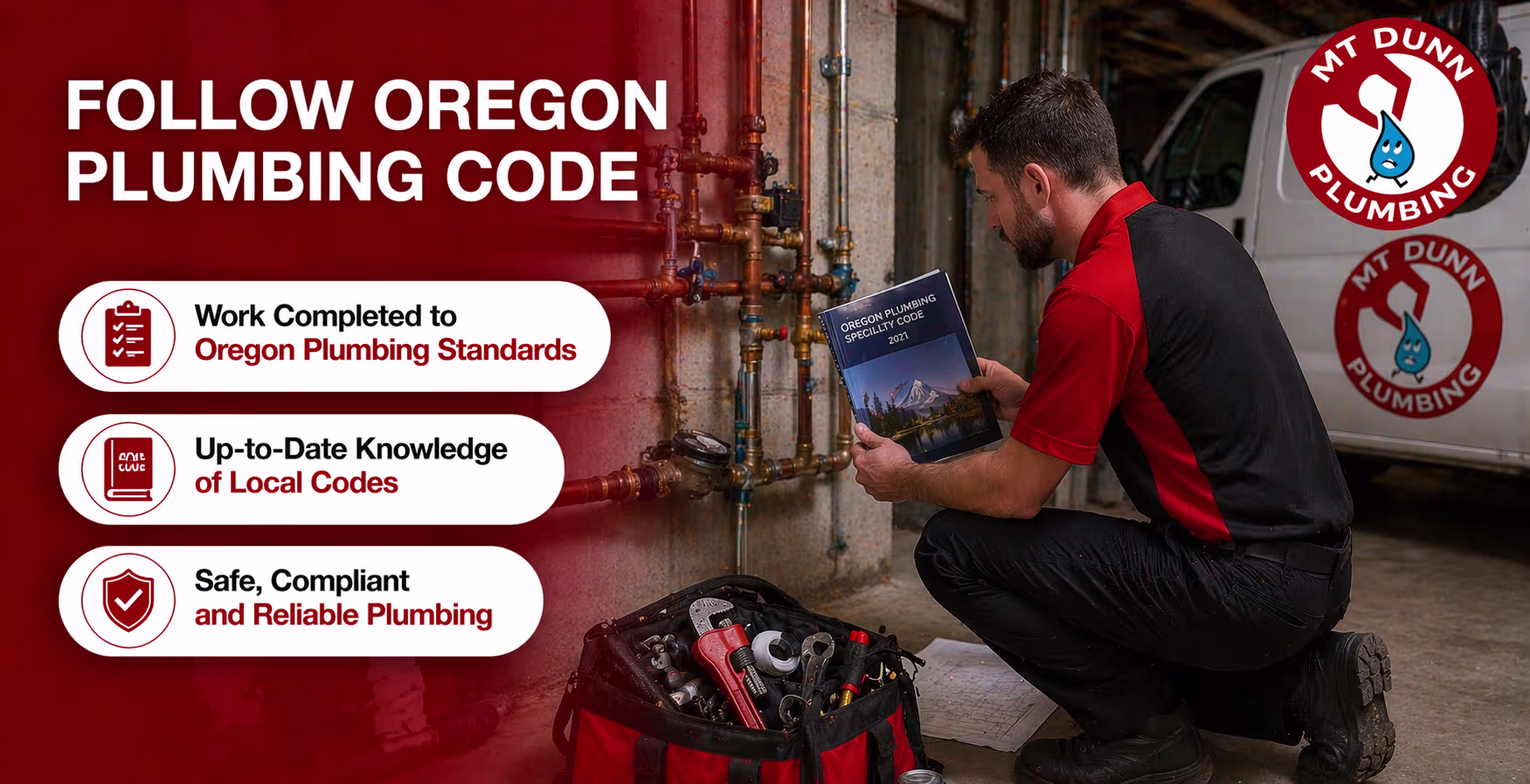 Follow Oregon Plumbing Code