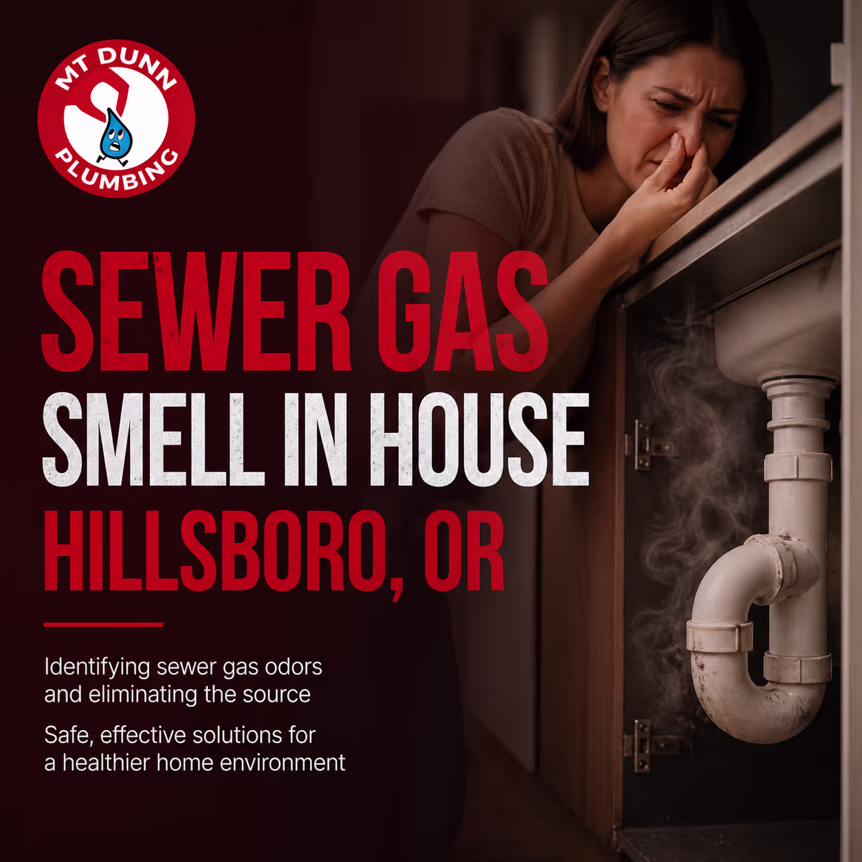 Sewer Gas Smell in House Hillsboro, OR