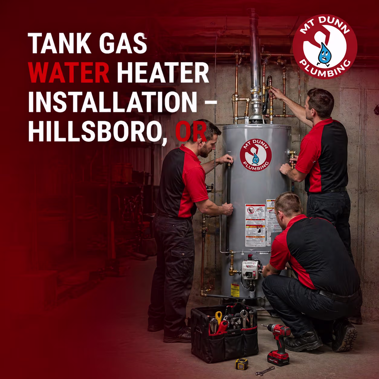 Tank Gas Water Heater Installation – Hillsboro, OR