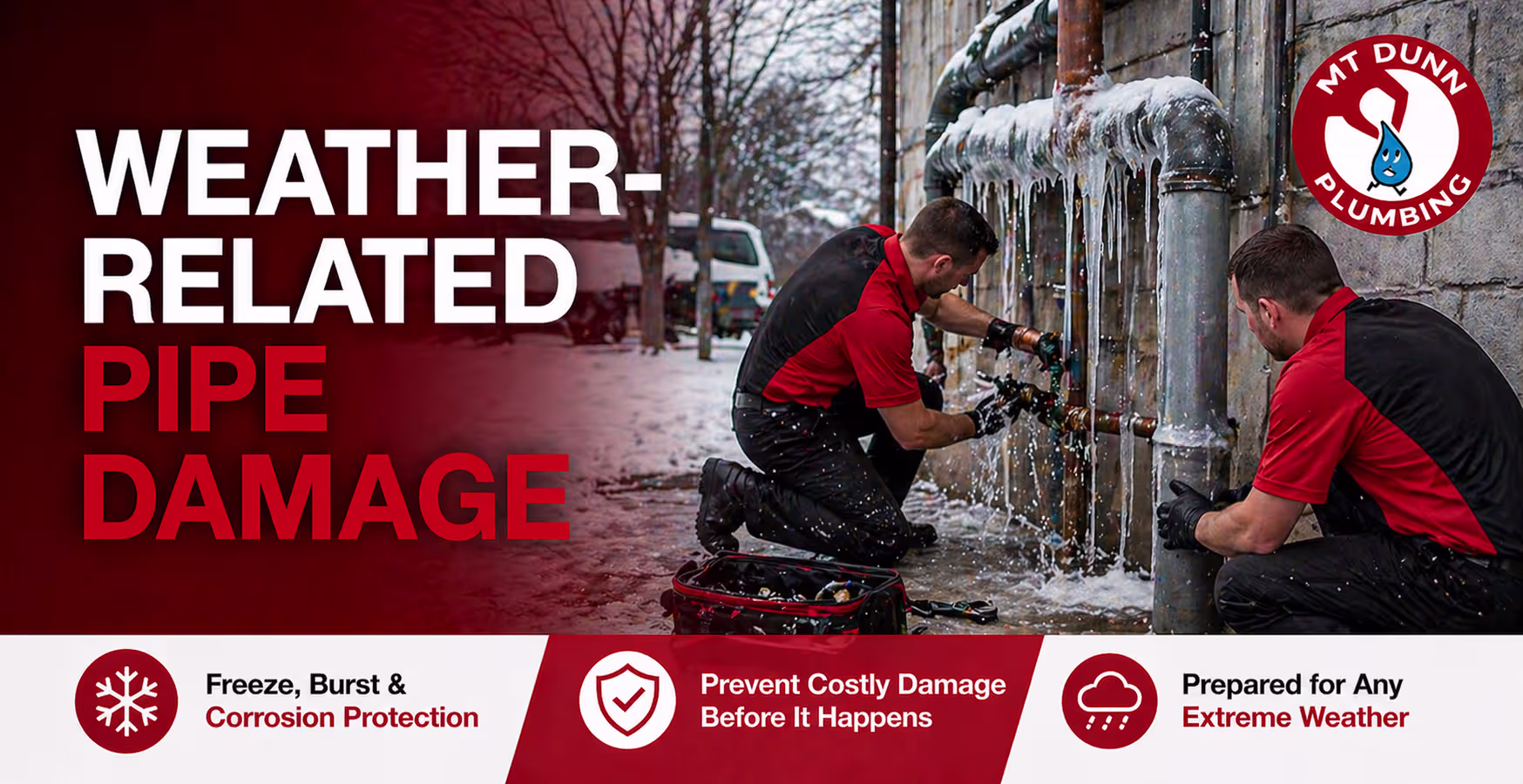 Weather-related pipe damage