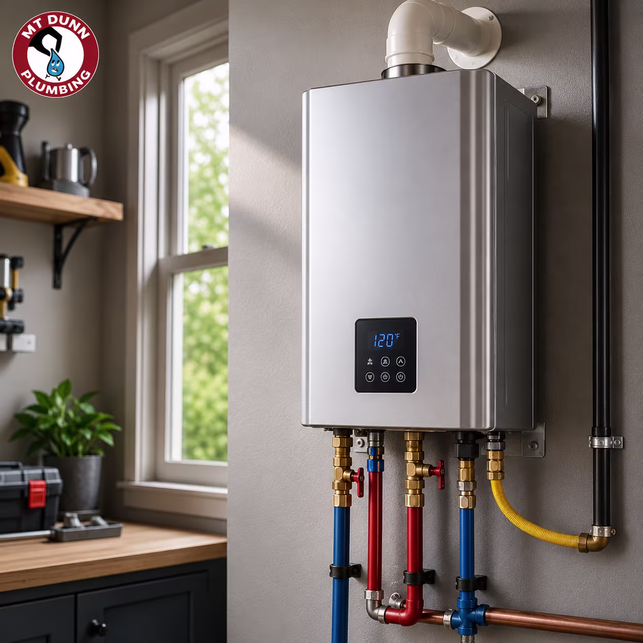 Energy-efficient tankless water heater installation in Hillsboro