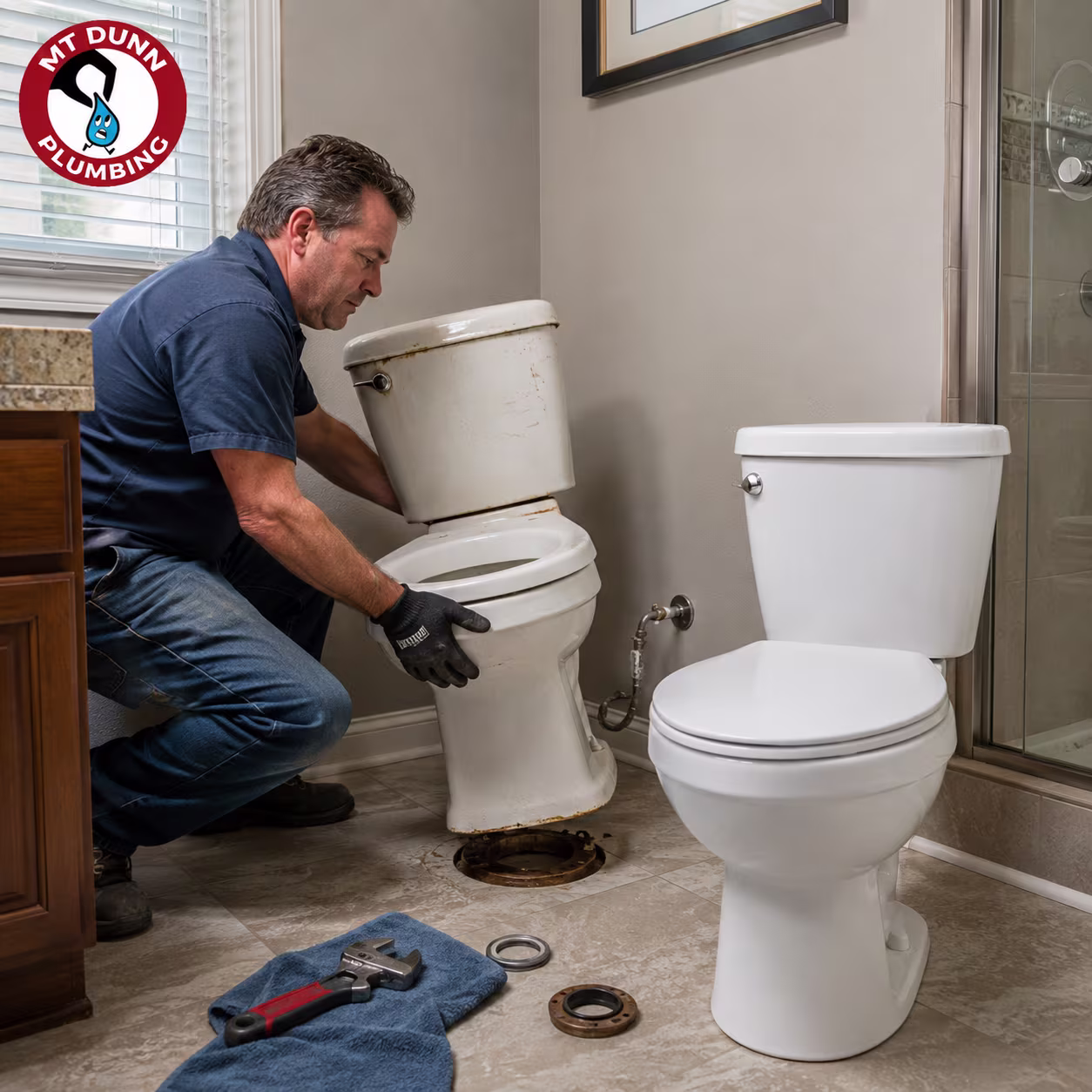 Older inefficient toilet evaluated for hidden leaks, repeated repairs, and excessive water use