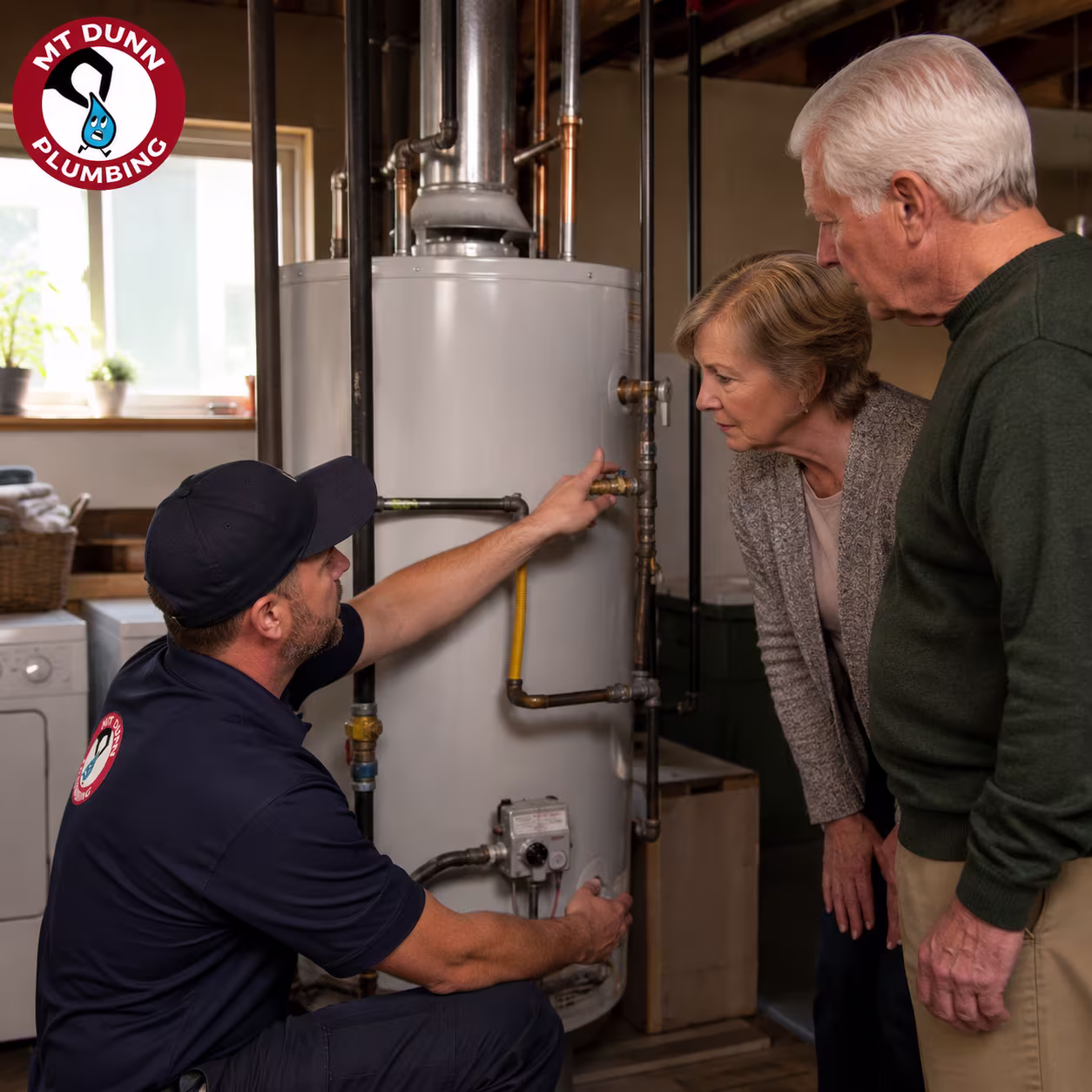 Professional gas water heater safety inspection to prevent leaks and carbon monoxide hazards