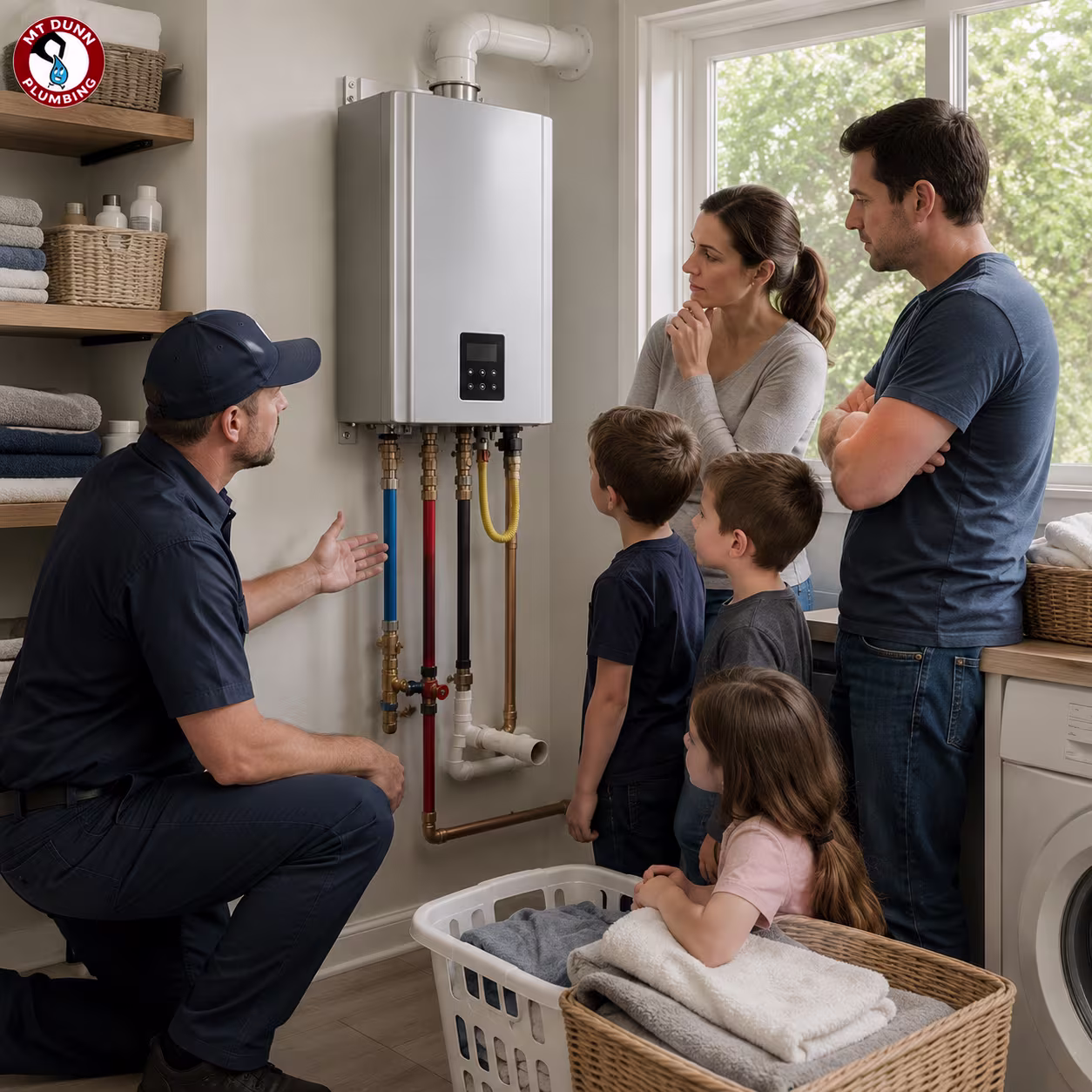 Tankless water heater sizing for a large Hillsboro household