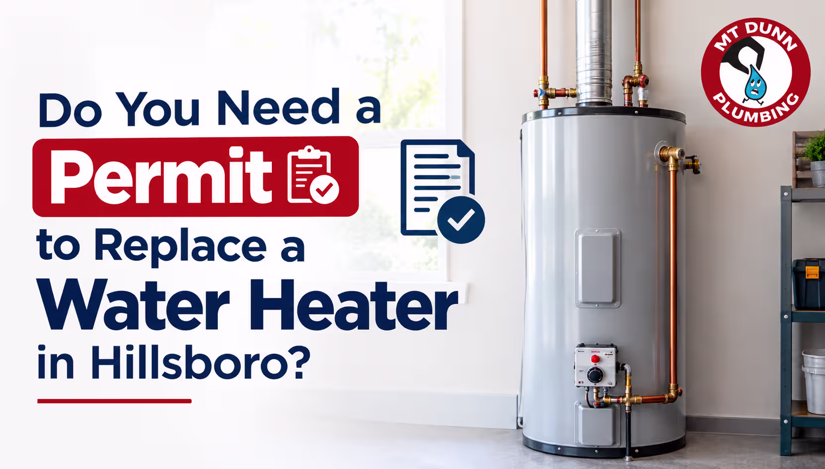 Water heater permit requirements in Hillsboro